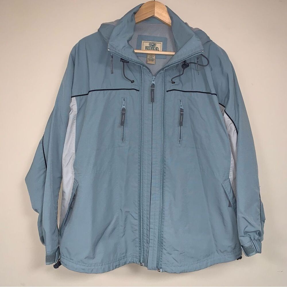 Light Blue 3 Season Jacket Coat Women’s XL Conversion Vest Weather Resistant
